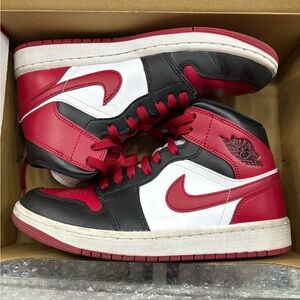 Nike Air Jordan 7.5 Red Black White Sneakers